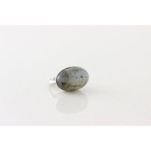 Sterling Silver Labradorite Ring Size 6 - Picture 5 of 8